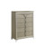 Galaxy Home Samantha Olive Silver 5 Drawer Chest