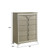 Galaxy Home Samantha Olive Silver 5 Drawer Chest