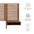 Modway Furniture Render Wall Mount Headboard and Modern Nightstands