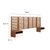 Modway Furniture Render Wall Mount Headboard and Modern Nightstands