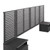 Modway Furniture Render Wall Mount Headboard and Nightstands