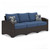 Ashley Furniture Windglow Blue Brown Sofa