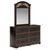 Ashley Furniture Glosmount Reddish Brown Bedroom Mirror