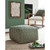 Ashley Furniture Abacy Green Ivory Pouf