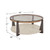 Ashley Furniture Frazwa Round Cocktail Table