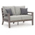 Ashley Furniture Hillside Barn Gray Brown Loveseat With Cushion