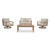 Ashley Furniture Hallow Creek Driftwood 4pc Outdoor Seating Set With Loveseat