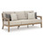 Ashley Furniture Hallow Creek Driftwood 4pc Outdoor Seating Set With Sofa