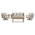 Ashley Furniture Hallow Creek Driftwood 5pc Outdoor Seating Set With Sofa