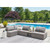 Ashley Furniture Bree Zee Brown 5pc Outdoor Sectional With End Table