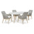 Ashley Furniture Seton Creek Gray White 5pc Outdoor Dining Set