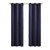 Olliix SunSmart Taren Navy Solid Blackout Triple Weave Grommet Top Curtain Panel Pair - 63 x 42