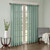 Olliix Madison Park Harper Aqua Solid Crushed Curtain Panel Pair - 84 x 42