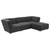 Coaster Furniture Sunny Dark Charcoal Upholstered Square Ottoman