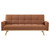 Coaster Furniture Kourtney Terracotta Upholstered Covertible Sofa Beds