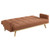 Coaster Furniture Kourtney Terracotta Upholstered Covertible Sofa Beds