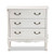 Baxton Studio Gabrielle White 3 Drawer Storage Cabinet