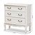 Baxton Studio Gabrielle White 3 Drawer Storage Cabinet