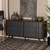 Baxton Studio Naoki Grey Walnut Wood 6 Drawers Dresser