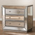 Baxton Studio Edeline Silver Mirrored 3 Drawers Cabinet