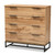 Baxton Studio Reid Oak 4 Drawer Dresser