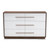 Baxton Studio Mette Modern White Walnut Wood 6 Drawers Dresser