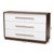 Baxton Studio Mette Modern White Walnut Wood 6 Drawers Dresser