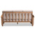 Baxton Studio Charlotte Taupe 3 Seater Sofa