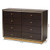 Baxton Studio Cormac Espresso Brown Wood 8 Drawer Dresser