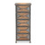 Baxton Studio Laurel Grey Oak Brown 5 Drawers Accent Storage Cabinet