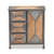 Baxton Studio Laurel Grey Oak Brown 3 Drawers Accent Storage Cabinet