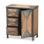 Baxton Studio Laurel Grey Oak Brown 3 Drawers Accent Storage Cabinet