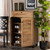 Baxton Studio Coolidge Oak Brown 5 Shelf Shoe Storage Cabinet