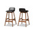 2 Baxton Studio Darrin Black Bar Stools