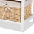 Baxton Studio Adonis White Modern 3 Drawer Storage Chest with Basket