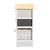 Baxton Studio Diella White Modern 2 Drawer Storage Chest with Basket