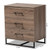 Baxton Studio Daxton Rustic Oak Wood 3 Drawer Storage Chest