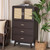 Baxton Studio Giancarlo Espresso Brown Light 3 Drawer Storage Chest