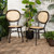 2 Baxton Studio Thalia Beige Rattan Outdoor Dining Chairs