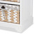 Baxton Studio Rianne White Modern Wood 3 Basket Storage Chest