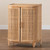 Baxton Studio Yanka Natural Rattan Storage Cabinet