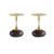 2 Manhattan Comfort Patchin Brown Gold End Tables