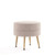 Manhattan Comfort Bailey Upholstered Ottomans with Gold Feet