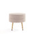 Manhattan Comfort Bailey Upholstered Ottomans with Gold Feet