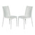 LeisureMod Weave 2 Armless Dining Chairs