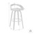 Luxur Living Karanjala Gray 30 Inch Bar Height Swivel Bar Stool