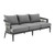 Luxur Living Khetri Earl Gray Outdoor Patio Sofa