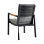 2 Luxur Living Kadti Black White Outdoor Dining Chairs