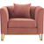 Luxur Living Chapnath Blush Sofa Accent Chair