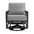 Luxur Living Chungshi Dark Gray Outdoor Swivel Glider Chair